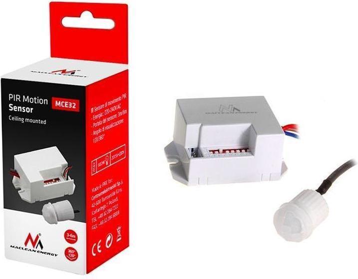 Productafbeelding Maclean MCE32 MCE32 Automatische Schakelkast w PIR bewegingsdetector Sensor Beveiliging 800W (6 m)