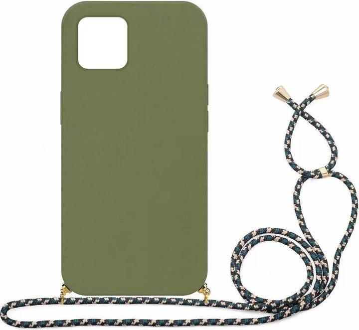 Actual product image mobileup Eco Case with Lanyard for iPhone 11 Pro Max - Military Green (Apple iPhone 11 Pro Max)