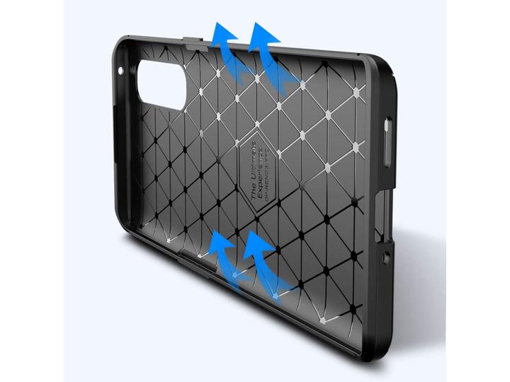 Actual product image Screenguard Oppo Find X2 Neo Hull Carbon Design TPU Case (Oppo Find X2 Neo)