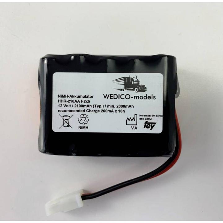 Actual product image Wedico-models Model battery pack (NiMh) 12 V 2100 mAh AMP (12 V, 2100 mAh)