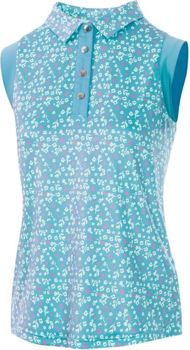 Immagine prodotto Island Green Maglietta Polo Golf Floreale Senza Maniche Donna (M)