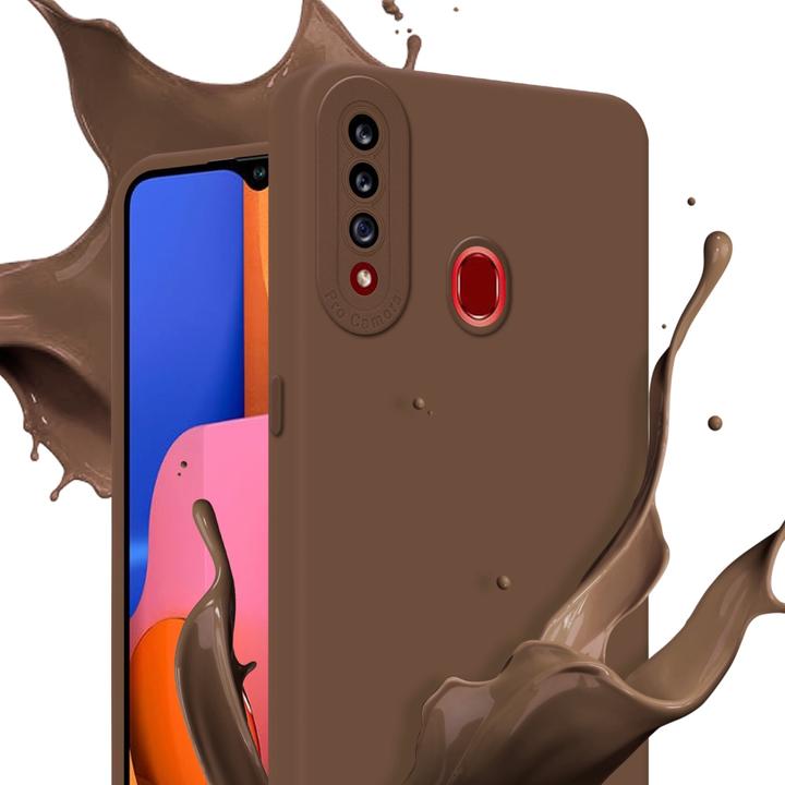 Productafbeelding Cadorabo Hoesje voor Samsung Galaxy A20s in TPU Fluid LM162 Style (Samsung Galaxy A20)