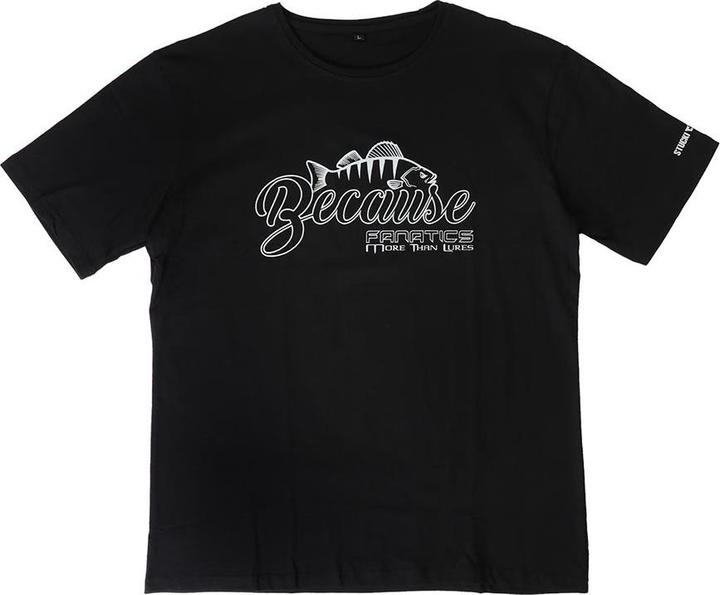 Produktbild Stucki Fishing T-Shirt Because Fanatics, Schwarz (XXL)