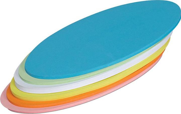 Image du produit Maul Cartes de présentation Ovale 110x190mm assorties UE=120 pièces