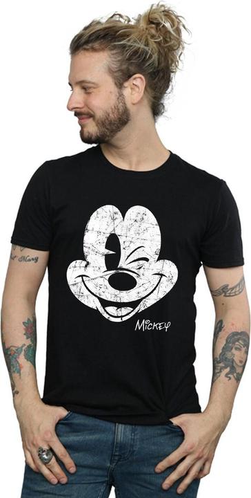 Immagine prodotto Disney Mickey Mouse Distressed Face Maglietta Uomo (XL)