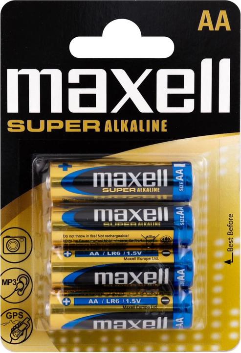 Maxell Super alcalin (4 pcs, AA)