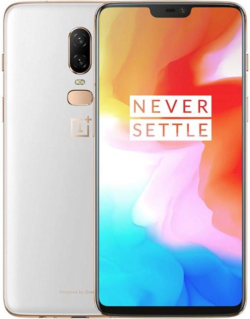 Image du produit OnePlus 6 (128 Go, Silk White, 6.28", Double SIM, 16 Mpx, 4G)