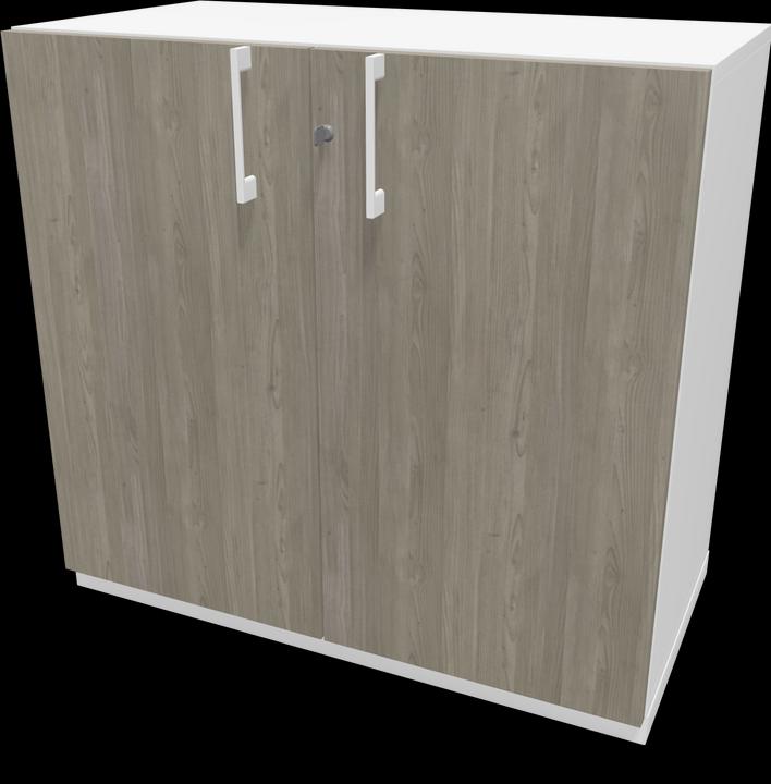 Holzdekor grau mit Struktur, Weiss