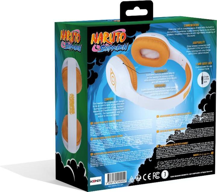 Actual product image Konix Naruto Universal Bluetooth Headset (Cable, Wireless)