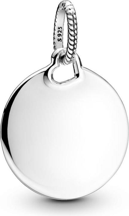 Actual product image Pandora Engravable round pendant (Silver 925)