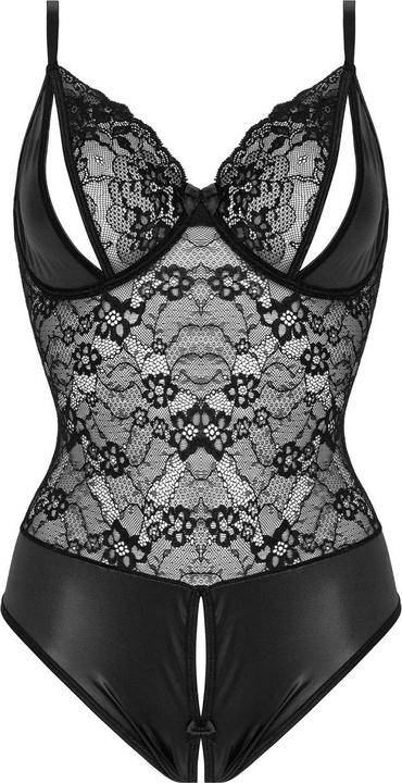 Produktbild Christine Le Duc Ouvert WetlookBody Vesper schwarz (XL)