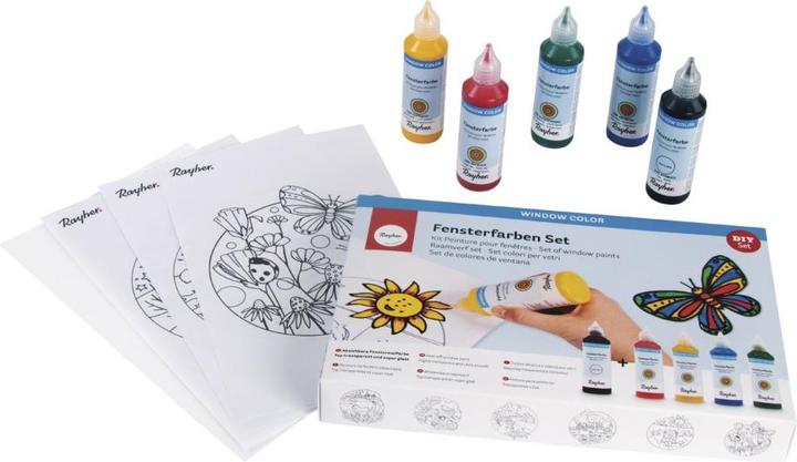 Produktbild Rayher Fensterfarben Set easy paint
