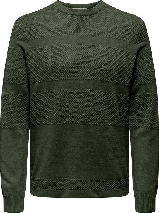 Only & Sons Onsmalik Reg 12 Pinaple Crew Knit