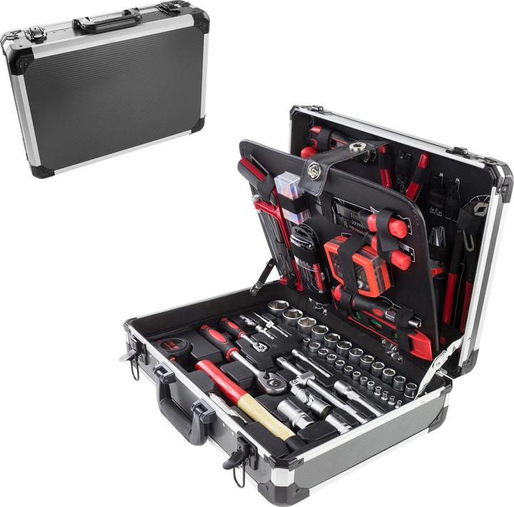 Image du produit Dema Mallette à outils en aluminium avec outils 176 pcs. (176 pièces)