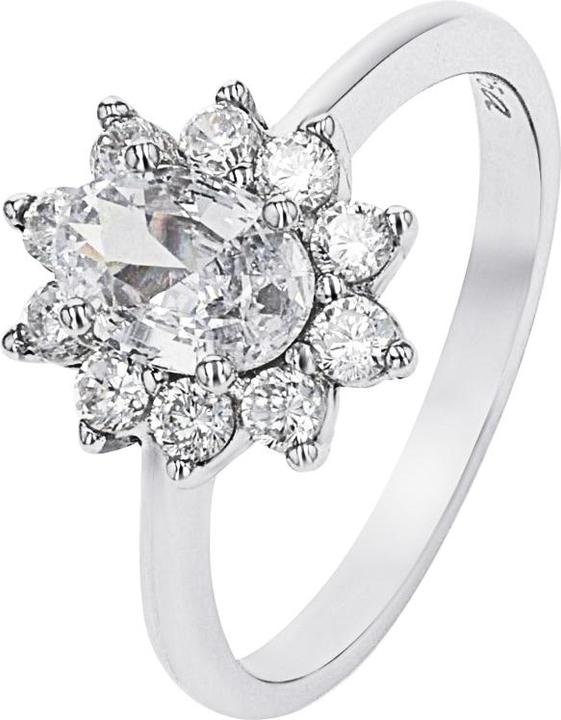 Immagine prodotto Amor Ringe für Damen, 925 Sterling Silber, Zirkonia synth. | Blume (52, 925 Argento)