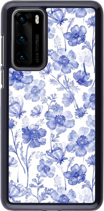 Produktbild PhoneLook Hülle Spring 23 watercolor blue flowers (Huawei P40)