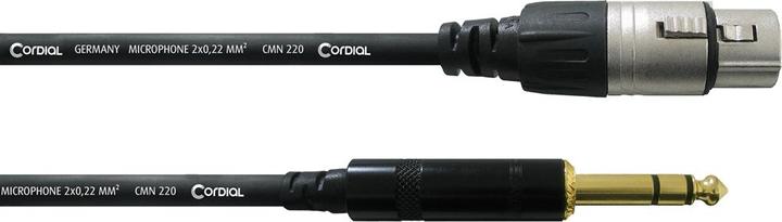 Produktbild Cordial Studiokabel (6 m, XLR, 6.3mm Klinke (Jack))