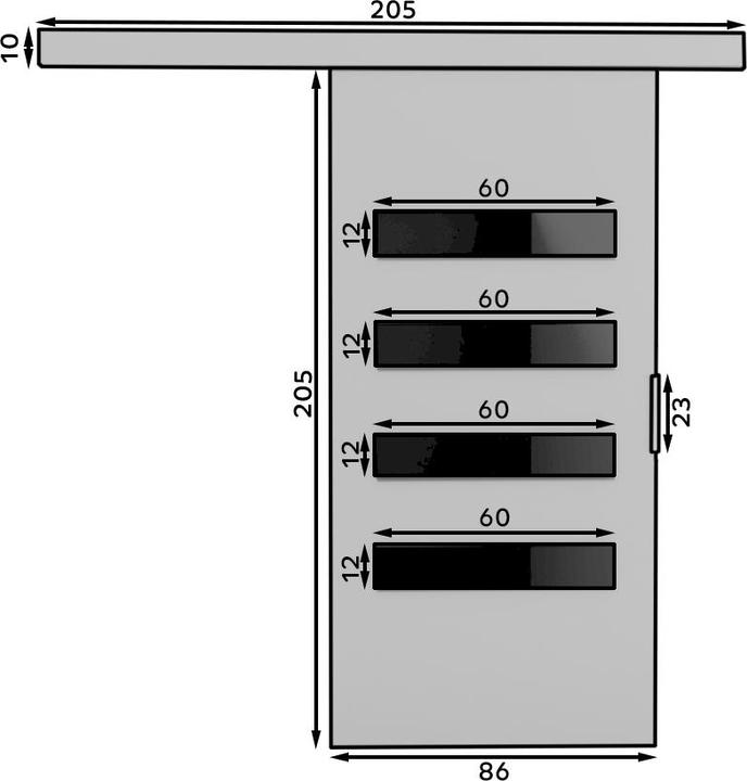 Immagine prodotto ADRK Furniture Porte scorrevoli FORLI 86