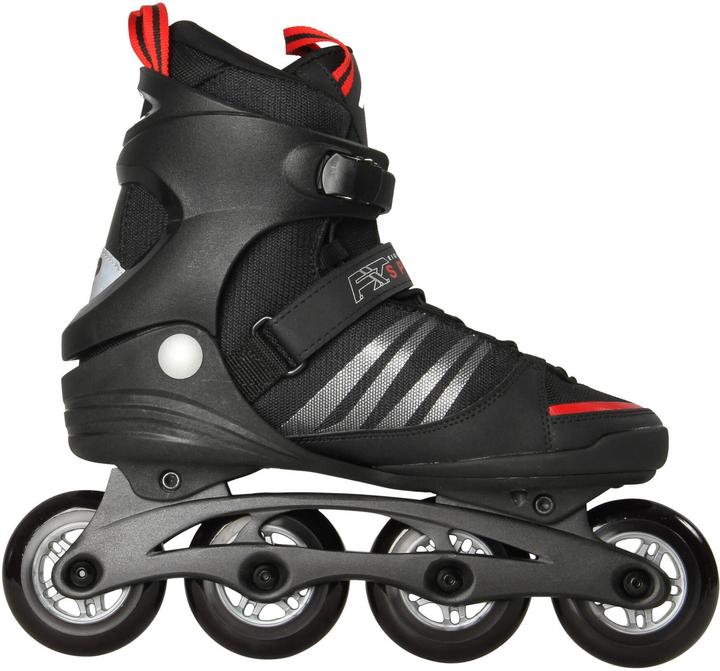Actual product image K2 F.I.T. 84 Speed Alu Man Inline Skates (Size: 42.0 (US=9.0), black/red) (42)