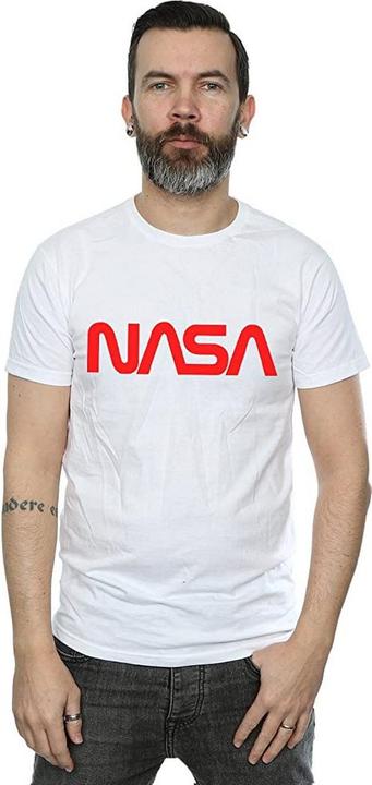 Immagine prodotto Nasa T-shirt in cotone con logo moderno per uomo (M)