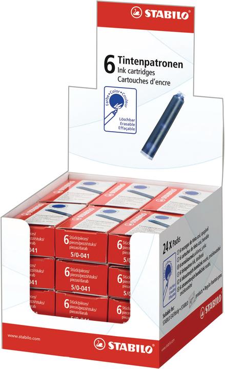 Produktbild STABILO Refill Tintenpatronen zum Nachfüllen (Füllertinte, Königsblau)