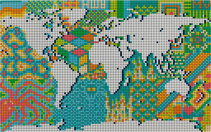 Immagine prodotto LEGO Mappa del mondo (31203, LEGO Art, Set LEGO rari)