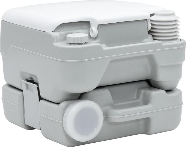 Actual product image VidaXL Portable toilet in grey and white plastic, 10 L