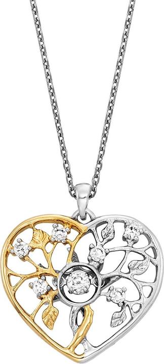 Image du produit Julie Julsen Collier Arbre d'amour Dancing Stone (Argent 925, 46 cm)