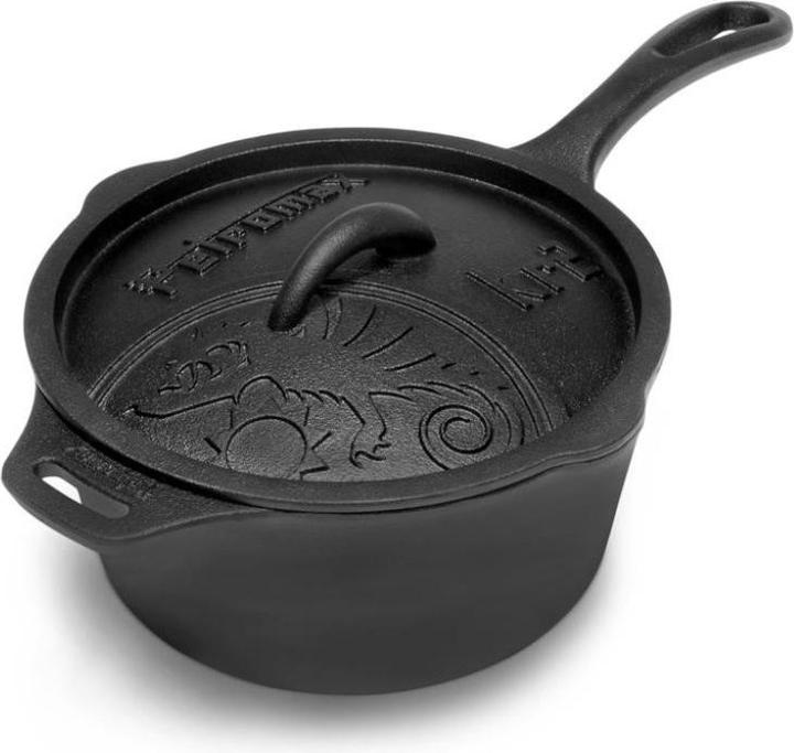 Petromax Gusseiserne Kasserolle mit Deckel kr2
