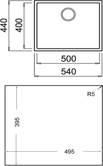 Image du produit Teka Square 50.40 TG (44 cm, 54 cm)