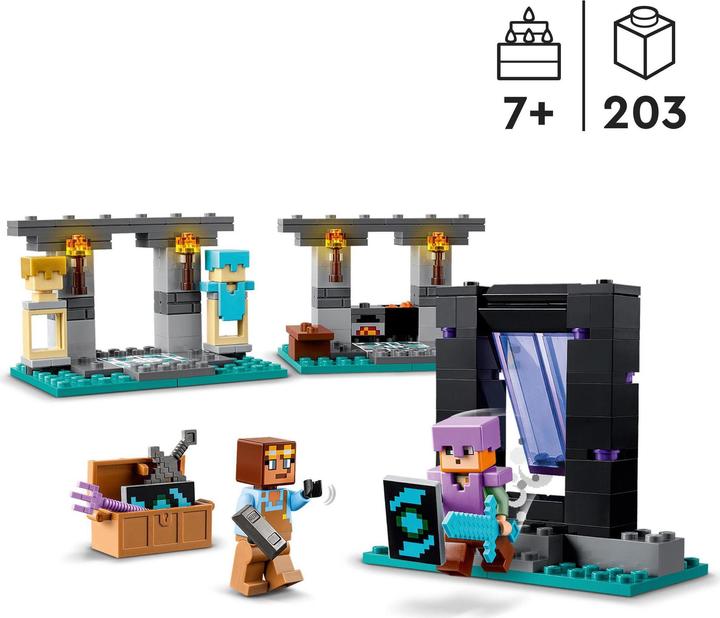 Produktbild LEGO Die Waffenkammer (21252, LEGO Minecraft)