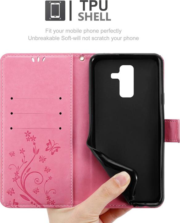 Image du produit Cadorabo Couverture du livre de fleurs (Samsung Galaxy A6+)