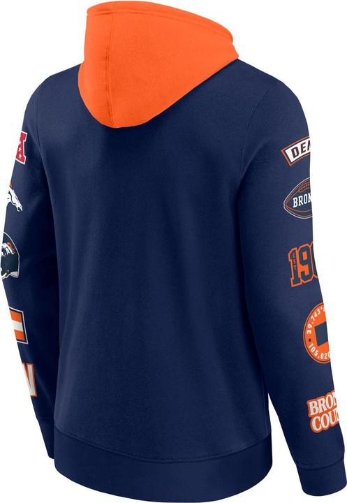 Immagine prodotto Fanatics Felpa con cappuccio con stampa sulle maniche Denver Broncos NFL - L (L)