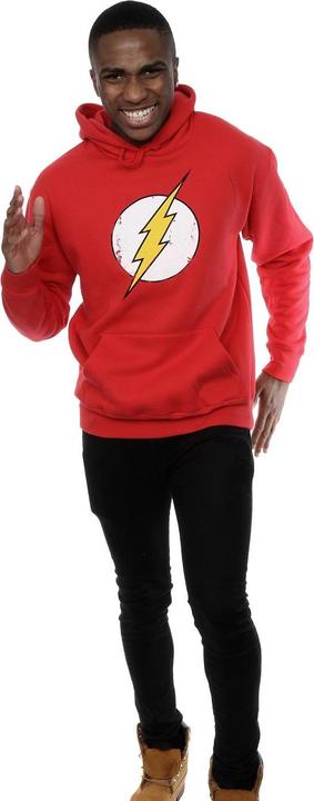 Actual product image Mens Flash Distressed Logo Hoodie (3XL)