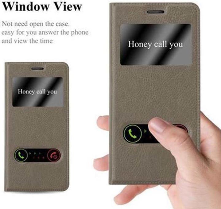 Actual product image Cadorabo Book with View double window cover (OnePlus 5)