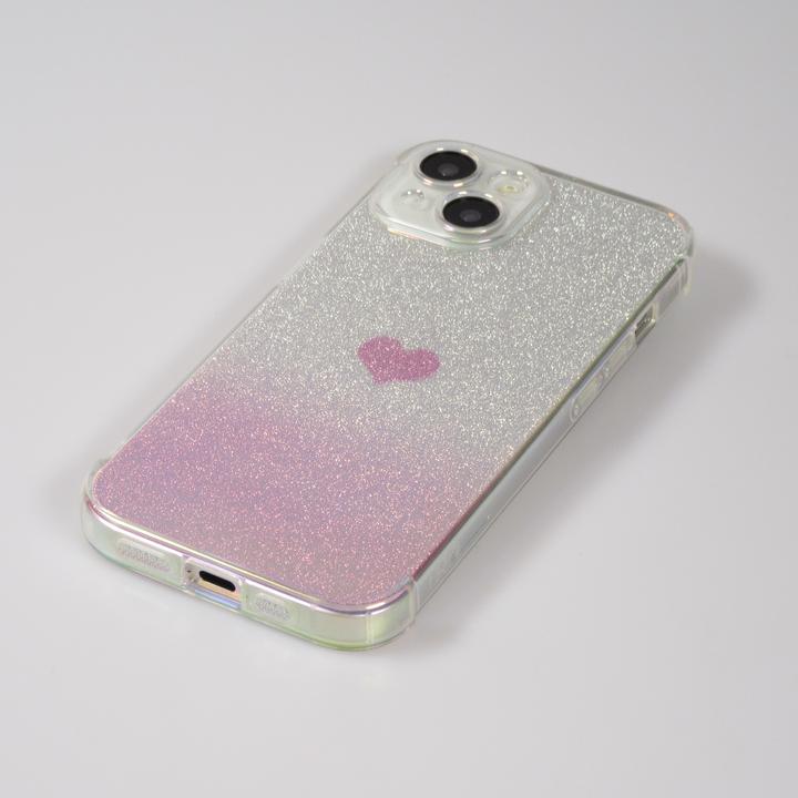 Produktbild PhoneLook Hülle Silikon Bumper glitzer blur mit Herz (Apple iPhone 15)