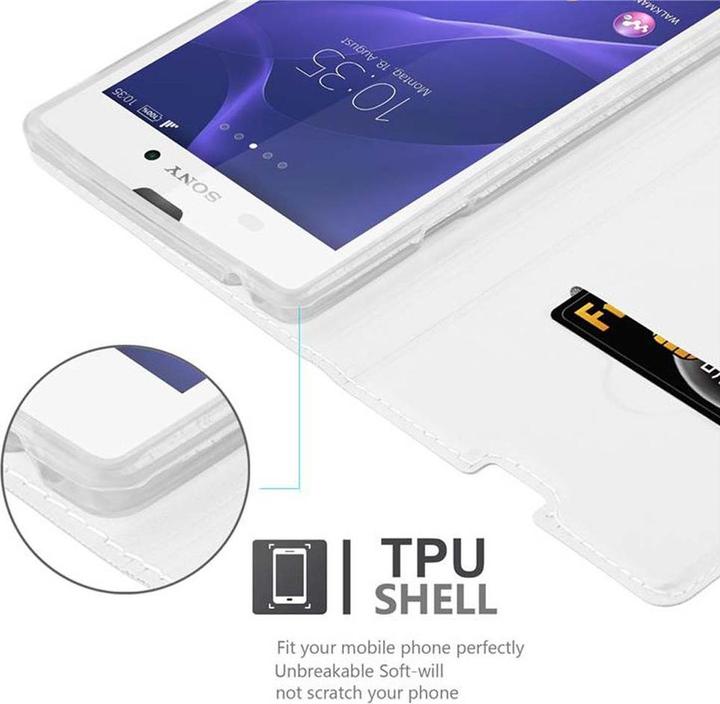 Actual product image Cadorabo Book Classy Style Cover (Sony Xperia T2 Ultra)