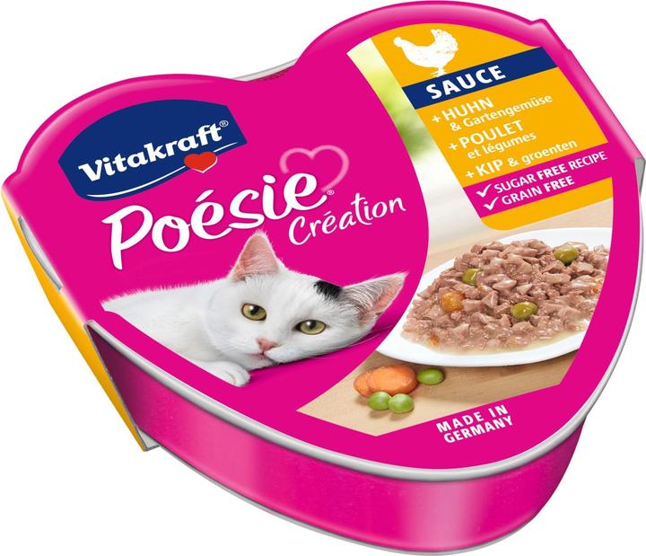 Immagine prodotto Vitakraft Cibo umido Poésie Sauce Chicken & Garden Vegetables, 15 x 85 g (Adulto, 1275 g)