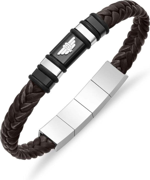 Actual product image Police Wavebreaker (19 cm, Stainless steel/leather)