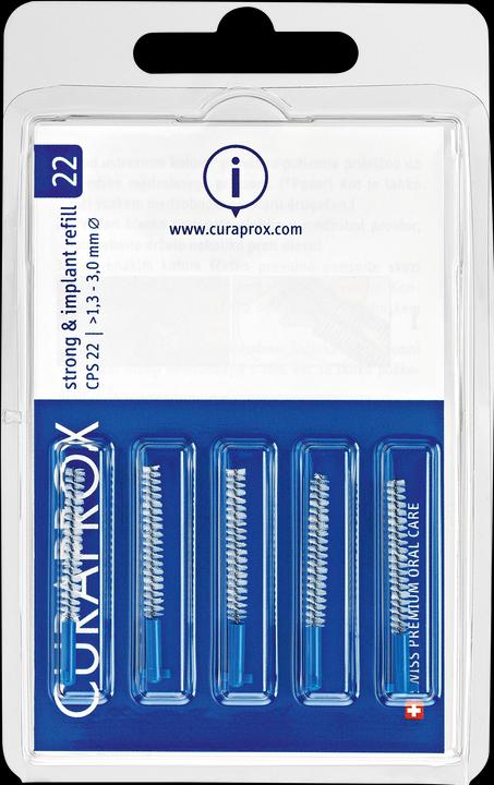 Curaprox CPS 22 Implant Bürste blau 5 Stk (5 x)