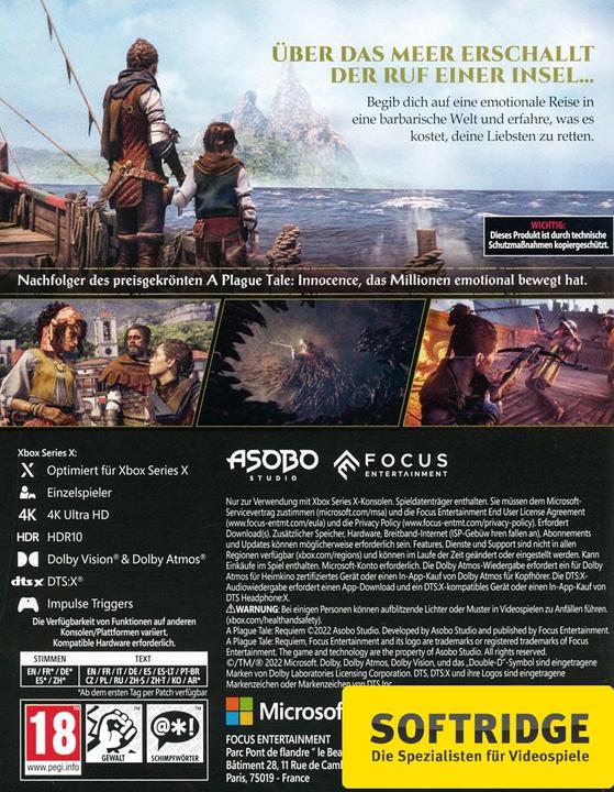 Actual product image Focus Home Interactive A Plague Tale: Requiem (XSRX) (Xbox Series X, DE)