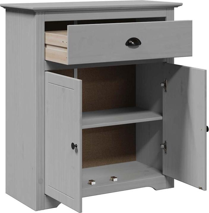 Image du produit VidaXL Armoire d'entrée BODO Gris 80x35x90 cm Meuble d'entrée Armoire de salon (80 x 35 x 90 cm)