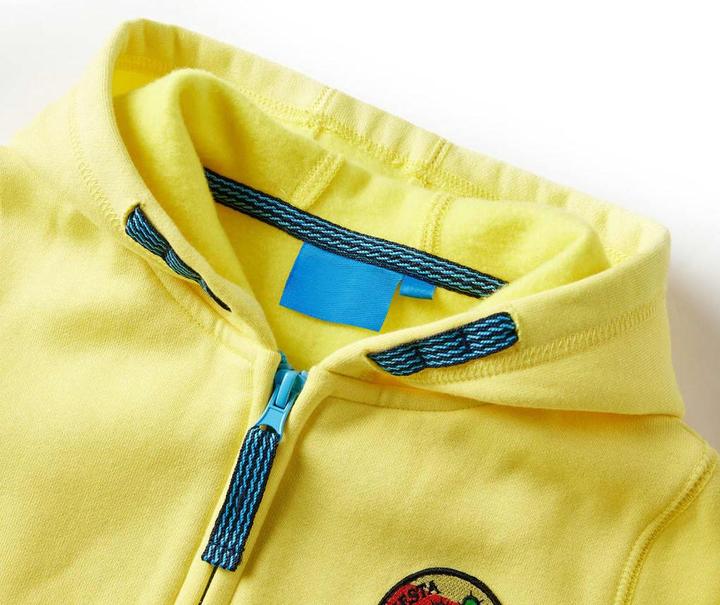 Image du produit VidaXL Sweat à capuche zippé pour enfant Jaune clair (104)