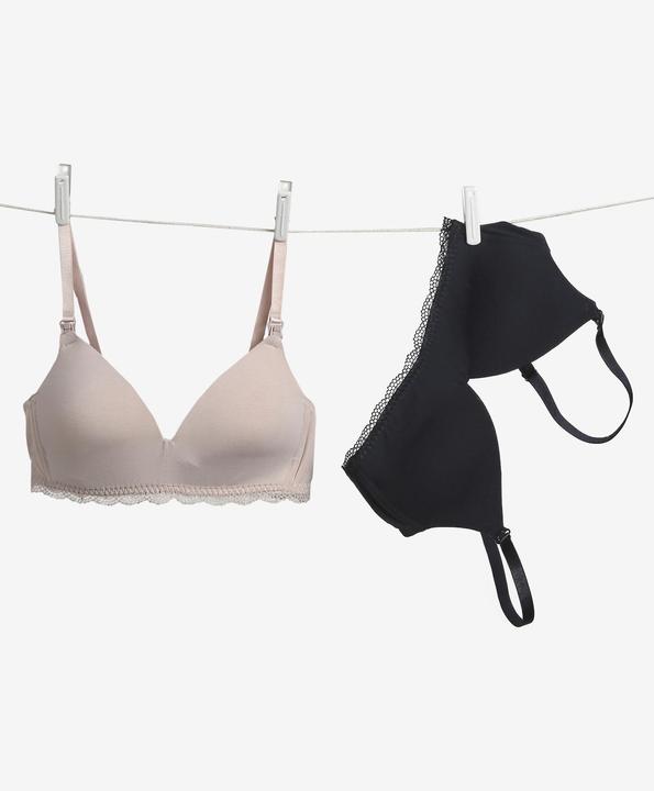Produktbild Vertbaudet 2er-Pack bügellose Still-BHs aus Bambusvikose (85 B)
