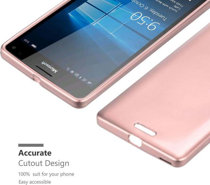Productafbeelding Cadorabo TPU Matte Metallic hoes (Nokia Lumia 950 XL)
