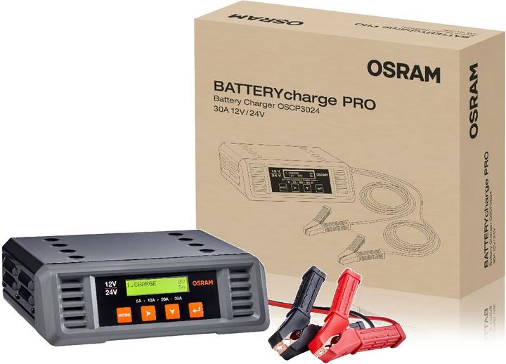 Actual product image Osram Battery charger 30A (12V, 24V, 30 A)
