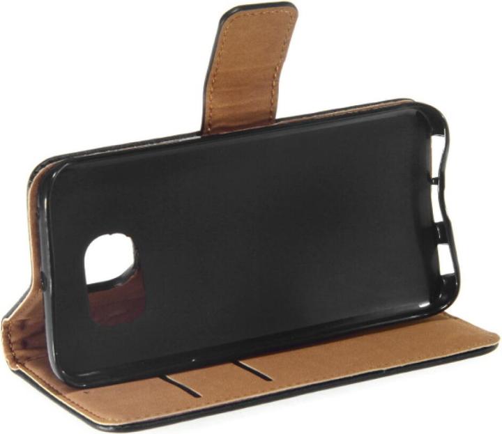 Produktbild OEM Slim Leather Book Case for Galaxy S6 Edge - black 4250710561360 (Samsung Galaxy S6 Edge)