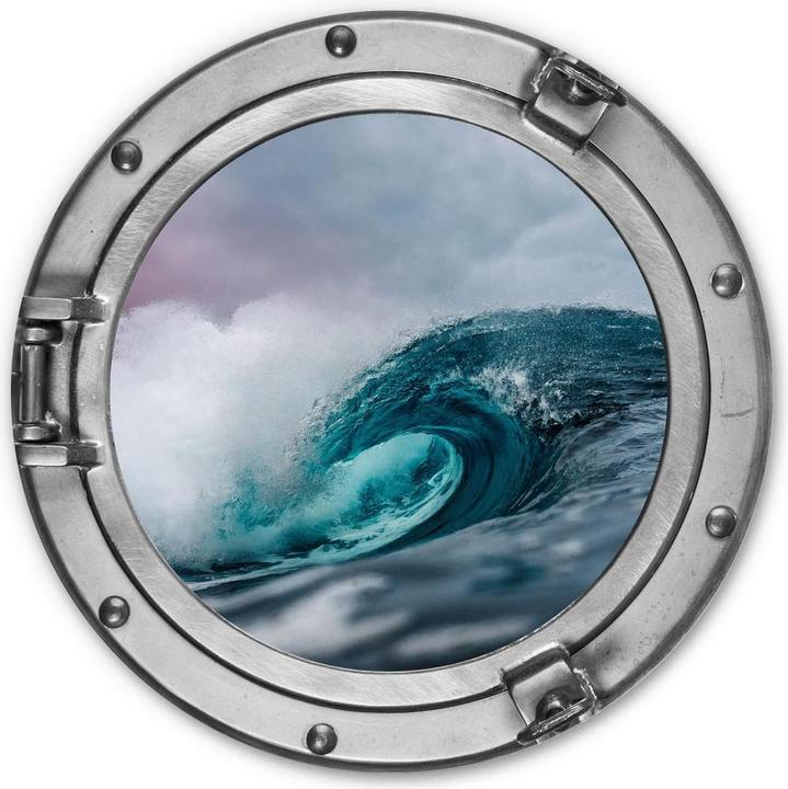 Actual product image Trenddeko 3D optics - The roaring sea (Ø 45 cm)
