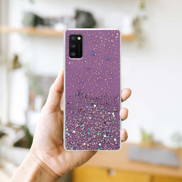 Image du produit Cadorabo Couverture TPU paillettes scintillantes (Samsung Galaxy A41)