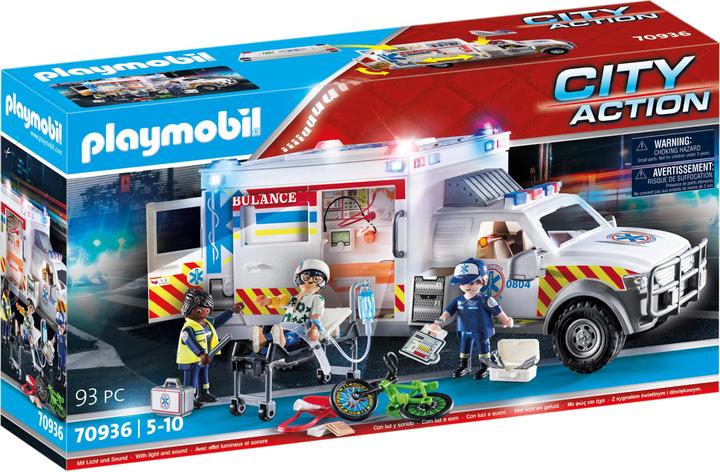 Productafbeelding Playmobil Reddingsvoertuig: US Ambulance (70936, Playmobil Stad Actie)